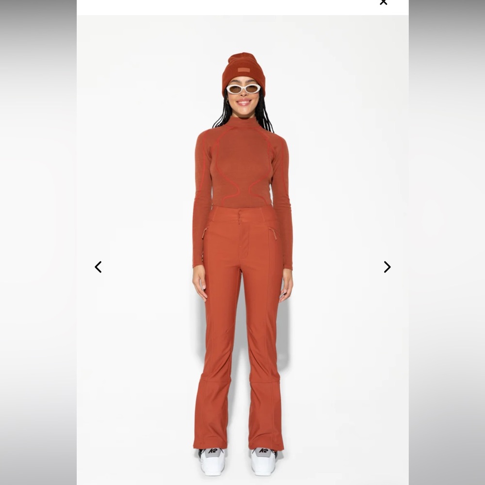 NWT Halfdays Emma Soft Shell Pant Rust